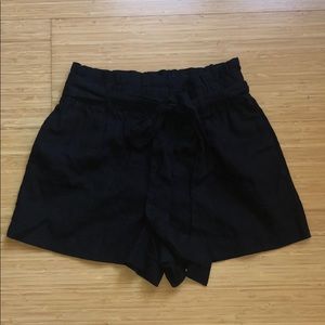 Black flowy shorts